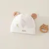 Gorro para Bebé Recién Nacido, Clase A, de Doble Capa, Sin Costuras, Todas las Estaciones, 0-3 Meses, Bebé Lactante, Protección del Cordón Umbilical, Gorro a Prueba de Viento