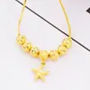 [Estilos múltiples disponibles] collar de llave de bolsa de la suerte de corazón de durazno chapado en oro latón collar de estrella de mar collar de oro arena de Vietnam