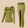 Ropa interior térmica y cálida de manga larga y pantalón largo Mascarilla hidratante y embellecedora para la piel con ácido hialurónico Ropa interior térmica de alta elasticidad para mujer Estilo caliente