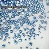 Rhinestones Azules Claros de Base Plana, Rhinestones Grandes en Forma de Abanico, Rhinestones de Base Plana para Uñas, Rhinestones Redondos Azules Super Brillantes
