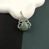 Shizhongbao Processado e Personalizado Cristal Natural Pedra Semi-Preciosa Gota D'água K Branco Coroa Pêra Pingente Inlaid