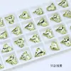 Rhinestones para Unhas Artísticas Dongzhou Crystal Amarelo Claro de Formato Irregular Acessórios DIY Rhinestones Ovais Grossos Quadrados com Parte Traseira Pontiaguda Rhinestones Super Brilhantes para Unhas