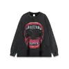 Camiseta Estampada Marca Trendy Americana Ins Europeia e Americana High Street Retro Lavada Desgastada Oversize Algodão Puro Sem Mangas Colete para Homem