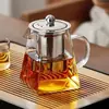 Taza de Té de Boca de Águila Cuadrada Taza Gruesa Elegante Tetera Filtro Separador de Agua y Té Fabricante de Tetera Flor de Té