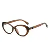 Óculos Retro Olho de Gato Coração Oval Aro Grosso Pretos para Mulheres com Miopia Podem Ser Equipados com Armações para Miopia de Receita Lentes Normais