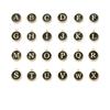 Pendientes colgantes de joyería DIY con 26 letras en inglés, accesorios de aleación, aceite de doble cara, superventas