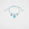 Nuevo brazalete tejido a mano con narcisos de flor real etiqueta de flor de cerezo más campana cuentas de cerámica Jingdezhen brazalete de niña