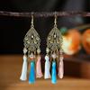 Precio Promocional al Mayoreo Aretes Retro con Borla Aretes Vintage Joyería Transfronteriza Europea y Americana