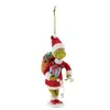 Nova decoração de Natal de monstro verde 2D2026 transfronteiriça ornamento de acrílico pingente de árvore de Natal de desenho animado