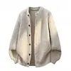 Suéter cárdigan estilo perezoso suelto para hombre autumn cleanfit vibe chaqueta de punto de alta gama callejera fresca