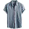 Camisa Hawaiana de Manga Corta con Estampado para Hombre de Verano Amazon Transfronterizo Fábrica de Origen Casual y Versátil