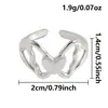 Anillo de Mariposa para Mujer, Diseño de Corazón de Nicho, Anillo Abierto de Moda para el Dedo Índice, Joyería de Alta Gama