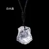 Colgante de Piedra Bruta de Cristal Natural Personalizado, Collar de Piedra Natural Irregular, Cadena para Suéter, Colgante de Joyería de Cristal, Decoración
