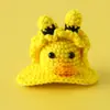 Nuevo anuncio de clip para el pelo de pato de ácido hialurónico lindo tridimensional tejido a crochet de lana para niños, clip superior de dibujos animados, envío gratis