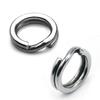 Señuelo anillo doble plano de acero inoxidable anillo de conexión anillo doble plano de alta resistencia suministros de pesca aparejos de pesca pequeños accesorios
