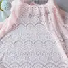 Tela de encaje Flores Cortadas Delgada Suave Moda Vestido de Boda Cortina Tela de Fondo Accesorios Hecho a Mano DIY Tela