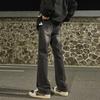 Jeans Cleanfit Bootcut Masculino 2025 Verão Novo Americano High Street Slim Perna Reta Flare Calças Casuais