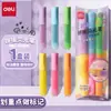 Resaltador Deli Sk403 de Empalme Libre Anti-Manchas para Tomar Notas Color Fluorescente Bolígrafo Llamativo Marcador para Estudiantes