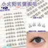 10 filas de 10 filas de pestañas postizas de espiga de gran capacidad puro deseo luz de luna blanca trilogía perezosa mezcla puro salvaje pequeño demonio
