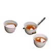 Taza de Té Kung Fu de Cáscara de Arroz de Grado Alimenticio, Taza Pequeña, Engrosada, Resistente a Altas Temperaturas, Juego de Té de Viaje, Taza para Beber Té, Taza de Té Desechable