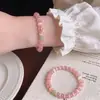 Pulsera de Cristal con Perlas Nueva 2026 para Mujer, Diseño de Nicho de Lujo Ligero, Pulsera de Alta Calidad, Pulsera de Perlas Estilo Ins