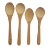 Cuchara de Madera Comercial Cuchara Pequeña Cuchara para Mezclar Mango Largo Cuchara de Bambú Cuchara para Miel Cuchara de Madera Engrosada Estilo Japonés Cuchara para Café Cuchara Pequeña de Madera