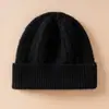 Sombrero de Invierno Cálido y Engrosado 100% Cachemira Pura Sombrero de Lana para Mujer Sombrero Tejido para Ciclismo al Aire Libre a Prueba de Frío con Protección para las Orejas