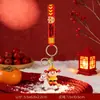 Llavero de Dibujos Animados del Dios de la Riqueza para Riqueza Instantánea, Accesorios de Fortuna, Dijes para Bolsos, Decoraciones para Puestos del Festival de Primavera, Pequeños Regalos