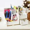 Caja de Almacenamiento de Cosméticos de Escritorio, Organizador de Almacenamiento de Escritorio Tipo Cajón para Dormitorios Universitarios, Estante de Almacenamiento Hua Fuping