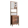 Divisória de Tela em Madeira Maciça Gabinete de Entrada para Sala de Estar Novo Estilo Chinês Bloqueio de Hall Rack de Armazenamento Gabinete de Entrada