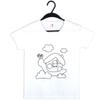 Día del Padre DIY Pintura a Mano para Niños Camiseta Jardín de Infancia Actividad Familiar Camiseta Graffiti Algodón Puro Blanca Lisa Manga Corta