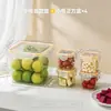 BNBS Caja de almacenamiento de frutas de gran capacidad, contenedor específico para refrigerador para almacenamiento de frutas y verduras con tapa, caja para porcionar alimentos