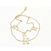 Pulsera popular de titanio y acero estilo ins, moderna, versátil, corazón, mariposa, estrella, geométrica, de acero inoxidable, joyería para la mano