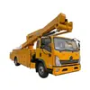 Vehículo Aéreo Aislado de Plataforma Cerrada a Gran Escala Shaanxi Automobile de 21m con Control Hidráulico Completo y Nivelación Automática para Instalación de Vallas Publicitarias y Poda de Jardines