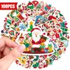 Sourcing Direto Transfronteiriço 100 Folhas Adesivos Decorativos Festival de Natal para Cadernos, Agendas, Tablets Adesivos Divertidos Criativos à Prova d'Água