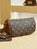 Bolso de lujo Bani Meizi Entry Niche Dumpling para mujer, bolso bandolera ancho de alta gama con correa para el hombro, bolso de pecho popular Old Flower Cyber.