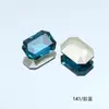 Rinestones Brillantes para Uñas Dongzhou 8*6MM Rectangulares Octagonales de Fondo Puntiagudo Rinestones Accesorios para Aretes DIY Nuevos Rinestones de Cristal K9