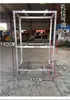 Soporte de piso de doble capa engrosado para unidad exterior de aire acondicionado de acero inoxidable, reductor de ruido, a prueba de golpes, soporte ajustable, universal para 1-3 unidades