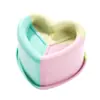 Molde de Silicona para Hornear Postre Mousse de Chocolate Francés Corazón Pétalo Ranurado Negro Frambuesa