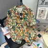 Camisa de Manga Corta con Estampado de Fresas Nuevo Transfronteriza Chaqueta de Verano Playa Nueva Vacaciones Suelta Popular Camisa Top