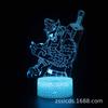 E-commerce transfronterizo superventas bastion night luz nocturna 3D alpaca cosechadora paracaidismo lámpara de mesa colorida luz de regalo creativa