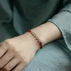 Pulseira de Jade Hetian com Alto Teor de Cinábrio para Mulheres, Pedra Bruta Natural, Contas de Transferência, Pulseira Masculina, Dragão, Presente de Alto Padrão