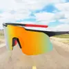 Óculos de Sol Quadrados Grandes Peça Única Lente com Revestimento de Espelho de RV Teto Plano Masculino À Prova de Vento para Ciclismo Esporte ao Ar Livre