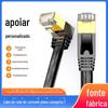 Cabo de Rede Cat7 Rj45 Categoria 7 Personalizado pelo Fabricante Plano Duplamente Blindado Cabo de Rede Cat7 Produto Acabado Cotovelo de 90 Graus Cabo de Rede 10g