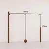 Estante de Exhibición de Acero Inoxidable para Tienda de Ropa en Color Madera para Montaje en Pared, Estantes de Exhibición para Tiendas de Ropa de Hombre y Mujer, Perchero de Pie