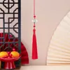 Pingente de Borla para Espada com Nó de Bambu Estilo Antigo Pingente de Bolsa DIY Nova Decoração Estilo Chinês Hanfu Pingente de Marcador de Página
