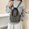 Mochila Unisex Versátil Simple de Gran Capacidad 2025 Otoño Nueva Moda Tendencia Nicho Moda Multifuncional
