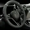 Venta al por mayor del fabricante Cubierta de Volante de Coche Costura de Cuero Película de Cuero Brillante Moda Deportiva Cubierta de Manija Interior de Coche Transfronteriza