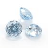 Taladro para uñas redondo de 6-10 mm con corte rosa del milenio, circonita azul hielo, color piedra desnuda, circonita de alto carbono, para hacer tú mismo.