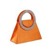 Nuevo bolso de noche de moda para mujer con incrustaciones de diamantes, bolso francés, exquisito bolso trapezoidal con diamantes de imitación brillantes, bolso cruzado con cadena.